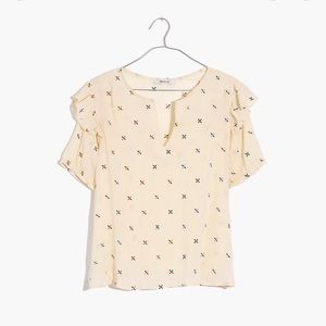 Madewell Embroidered Gazebo Top Sz L